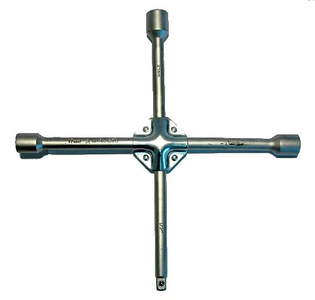 Ключ балонный крестообразный, усиленный (Force: *17*19*21*22 мм адаптер, 1/2, L=400мм)